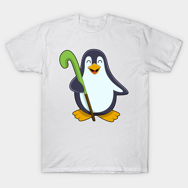 Discover Penguin at Hockey with Hockey bat - Hockey - T-Shirt