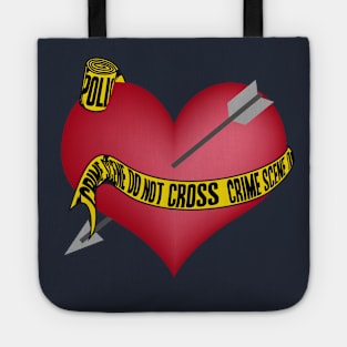 Crime Scene Heart Tote