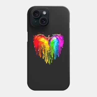 Dragon LGBT Heart Watercolor Phone Case