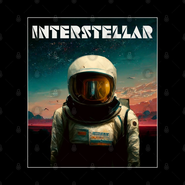 Interstellar, astronaut space travel, universe discovery by Teessential