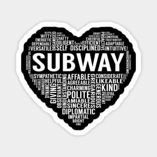 Subway Heart Magnet