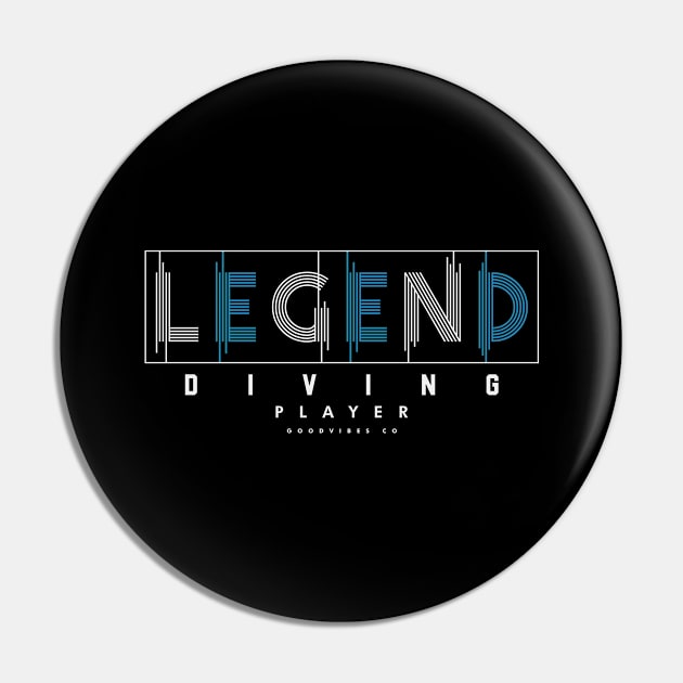 Diving Legend Pin by SerenityByAlex