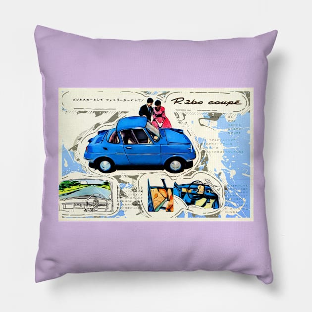 R 360 Japan Style cartoon Pillow by AaaahEeeekStudio