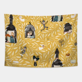 Sleeping Beauty Mustard Tapestry