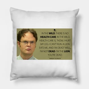 The office: Funny dwight quote Pillow