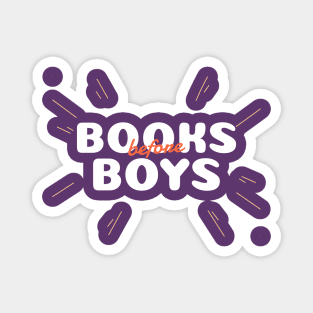 Books Before Boys Magnet