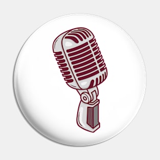 Cool Retro Microphone Pin