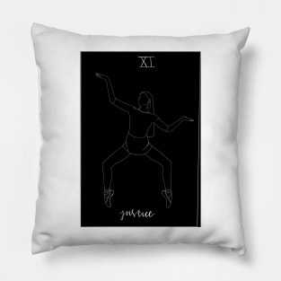 Justice Tarot Card Pillow