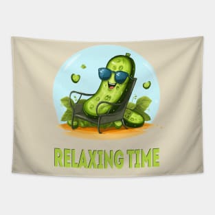 CUCUMBER: RELAXING TIME Tapestry