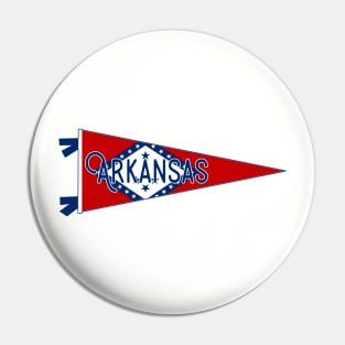 Arkansas Flag Pennant Pin