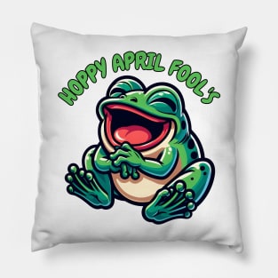 April fool frog Pillow