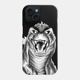 the king of the monsters, the godzilla in the dark Phone Case