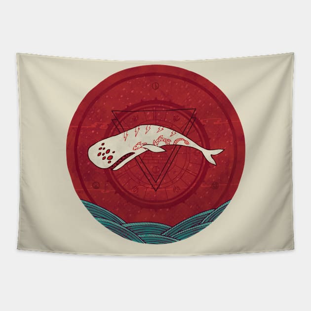 The Devil Roams These Waters Tapestry by againstbound