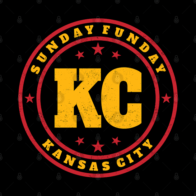 Kansas City - Sunday Funday Vintage Stamp by dentikanys