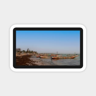 Pointe Sarene Fishing Boats Magnet