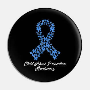 Child Abuse Prevention Awareness Month Blue Ribbon gift idea Pin