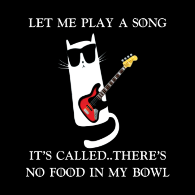 Discover Cat & Guitar Let Me Play A Song It’S Called There’s No Food In My Bowl - Cat Guitar Let Me Play A Song Its - Tote