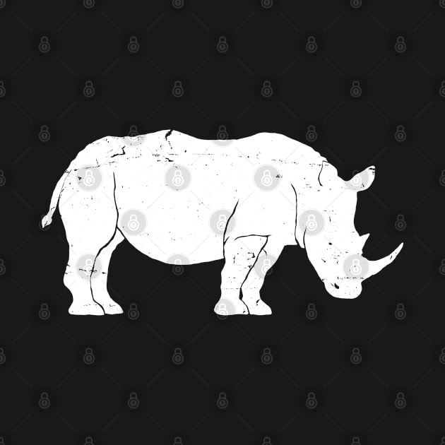 Rhinoceros Art Sketch Silhouette Graphic Wild Animal Lover, Gift For Men, Women & Kids by Art Like Wow Designs