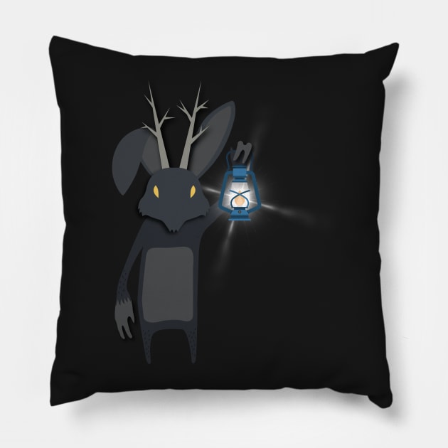 Light Beast SOLO (Dark Print) Pillow by lightbeastmedia