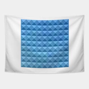 Cornflower Blue Abstract Low Polygon Background Tapestry