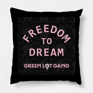 Freedom To Dream - GLG Black Pillow