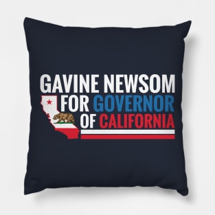 Gavin Newsom for Governor of California Pillow