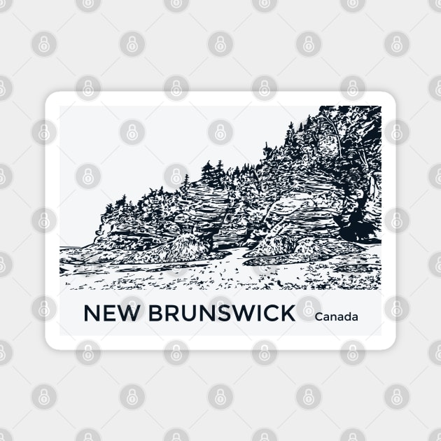 New Brunswick Canada Magnet by Lakeric