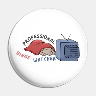 Professional Doggo Binge Watcher Pin