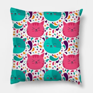 Cat Pattern Pillow