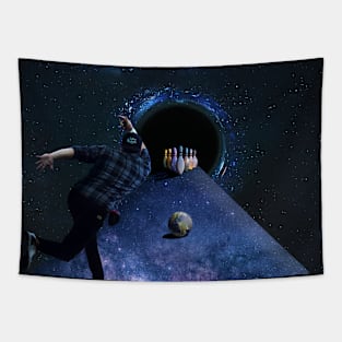 Bowling in heaven Tapestry