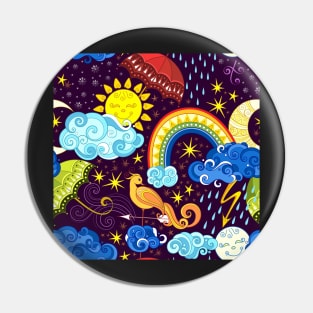 Fairytale Weather Forecast Print Pin