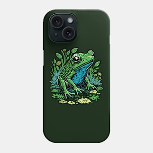 Pond Frog Graphic Design Phone Case