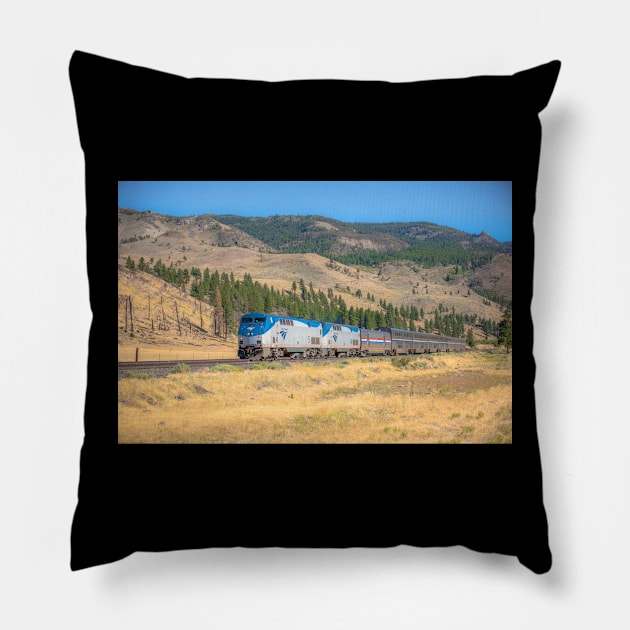 Amtrak's California Zephyr Pillow by Bonita Vista Photography