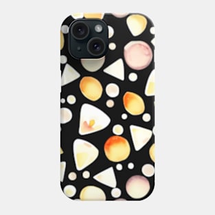 Seamless pattern with stone and circles Phone Case