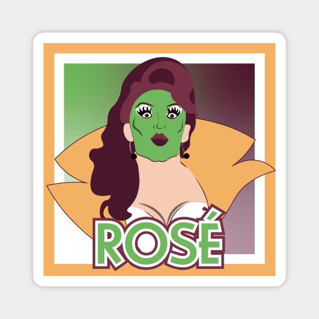 Rosé All Day Magnet by gaysondesigns