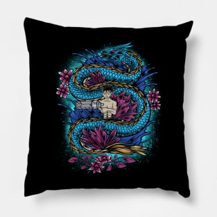 Water Dragon for Man Pillow