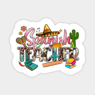 Spanish Teacher Language Western Cinco de Mayo Magnet