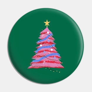 Pink christmas tree Pin