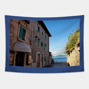 Sunshine and Shadow on Lake Garda Tapestry