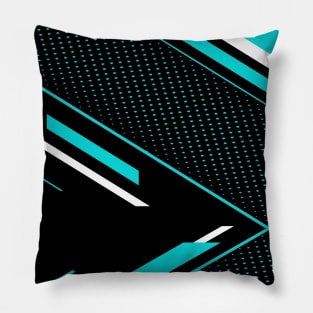 Geometrical with halftone line Design Pillow