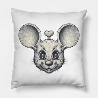 Trippy mouse of love Pillow