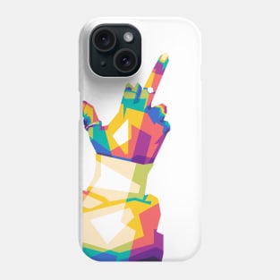 middle finger pop art Phone Case