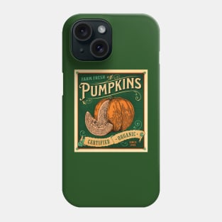 Vintage Pumpkin Patch Farm Sign - Halloween Thankgiving Vibes Phone Case