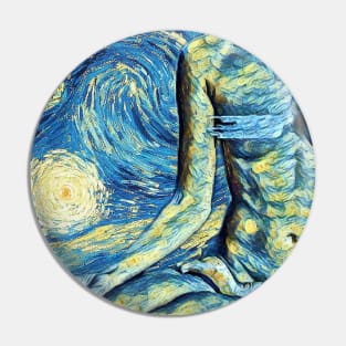 Yoga Van Gogh Style Pin