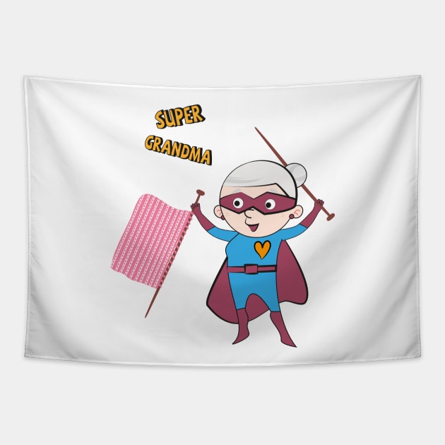 Super Grandma 2 Tapestry by grafart