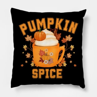 Pumpkin Spice Bliss - A Cup of Cozy Comfort Pillow