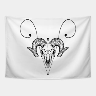 Aries Ram skull Tapestry