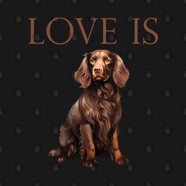 Love is Boykin Spaniel by Barking Boutique