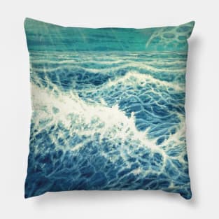 Alien Ocean Solaris Posterized Pillow