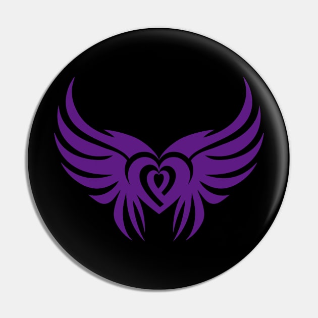 Heart Wings Pin by The Image Wizard